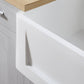 Kingston Brass 36 In. Apron Front Farmhouse Single Bowl Kitchen Sink, Matte White, GKFA361810SQ