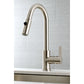 Kingston Brass Continental Pull-Down Sprayer Kitchen Faucet In Brushed Nickel, LS8788CTL