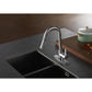Kingston Brass Continental Pull-Down Sprayer Kitchen Faucet In Polished Chrome, LS8681CTL