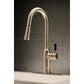 Kingston Brass Kaiser Pull-Down Sprayer Kitchen Faucet In Brushed Nickel, LS2728DKL