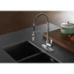 Kingston Brass Paris Pull-Down Sprayer Kitchen Faucet In Polished Chrome, LS8771DPL