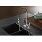 Kingston Brass Paris Pull-Down Sprayer Kitchen Faucet In Polished Chrome, LS8771DPL