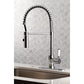 Kingston Brass Paris Pull-Down Sprayer Kitchen Faucet In Polished Chrome, LS8771DPL