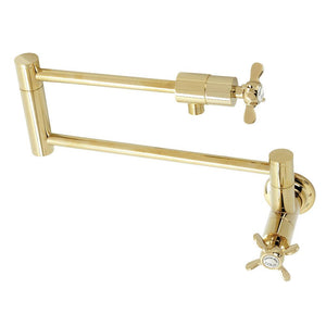 Kingston Brass Pot Filler In Polished Brass, KS4102BEX