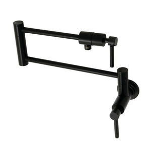 Kingston Brass Pot Filler in Matte Black, KS4100DL