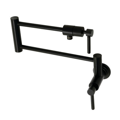 Kingston Brass Pot Filler in Matte Black, KS4100DL
