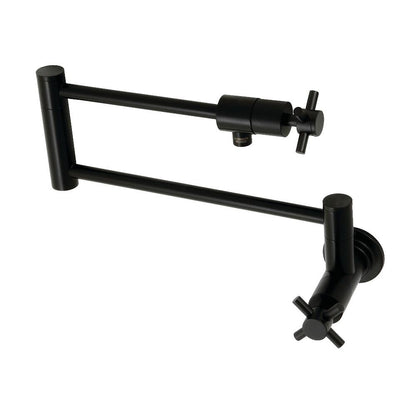 Kingston Brass Pot Filler in Matte Black, KS4100DX