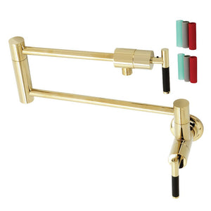 Kingston Brass Pot Filler in Polished Brass, KS4102CKL