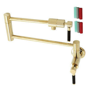 Kingston Brass Pot Filler in Polished Brass, KS4102DKL