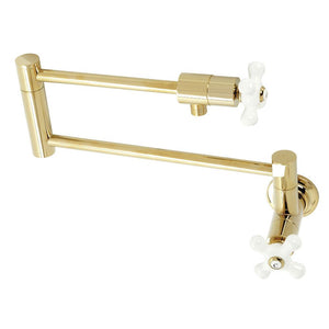 Kingston Brass Pot Filler in Polished Brass, KS4102PX