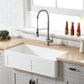 Kingston Brass 36 In. Apron Front Farmhouse Single Bowl Kitchen Sink, Matte White, GKFA361810DS