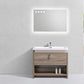 KubeBath Levi 40 in. Modern Bathroom Vanity w/ Cubby Hole - Havana Oak, L1000CO