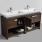 KubeBath, Levi 63 in. Modern Bathroom Vanity w/ Cubby Hole - Rose Wood, L1600RW