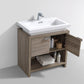KubeBath Levi 32 in. Modern Bathroom Vanity w/ Cubby Hole - Havana Oak, L800CO