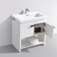 Levi 32 in. Modern Bathroom Vanity w/ Cubby Hole - High Gloss White
