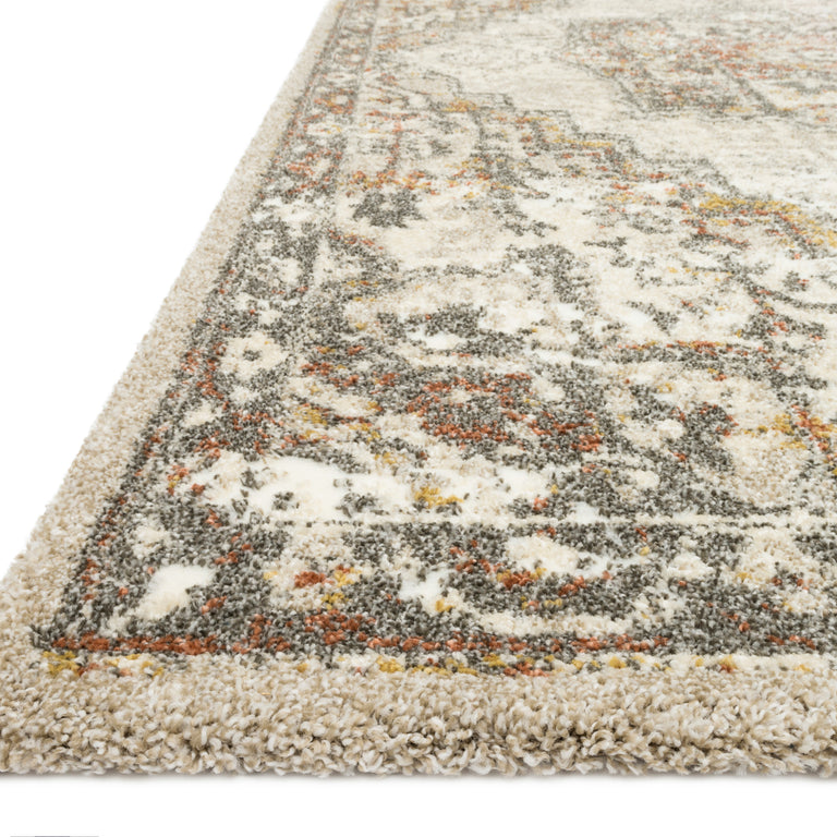 Loloi Rugs Landscape Collection Rug in Sand, Graphite - 7'7" x 10'6"