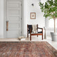 Loloi II Layla Collection Rug in Brick, Blue - 2'0" x 5'0"