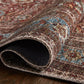 Loloi II Layla Collection Rug in Brick, Blue - 2.5' x 7'6"