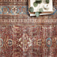 Loloi II Layla Collection Rug in Brick, Blue - 2.5' x 7'6"