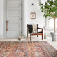 Loloi II Layla Collection Rug in Spice, Marine - 2'3" x 3'9"