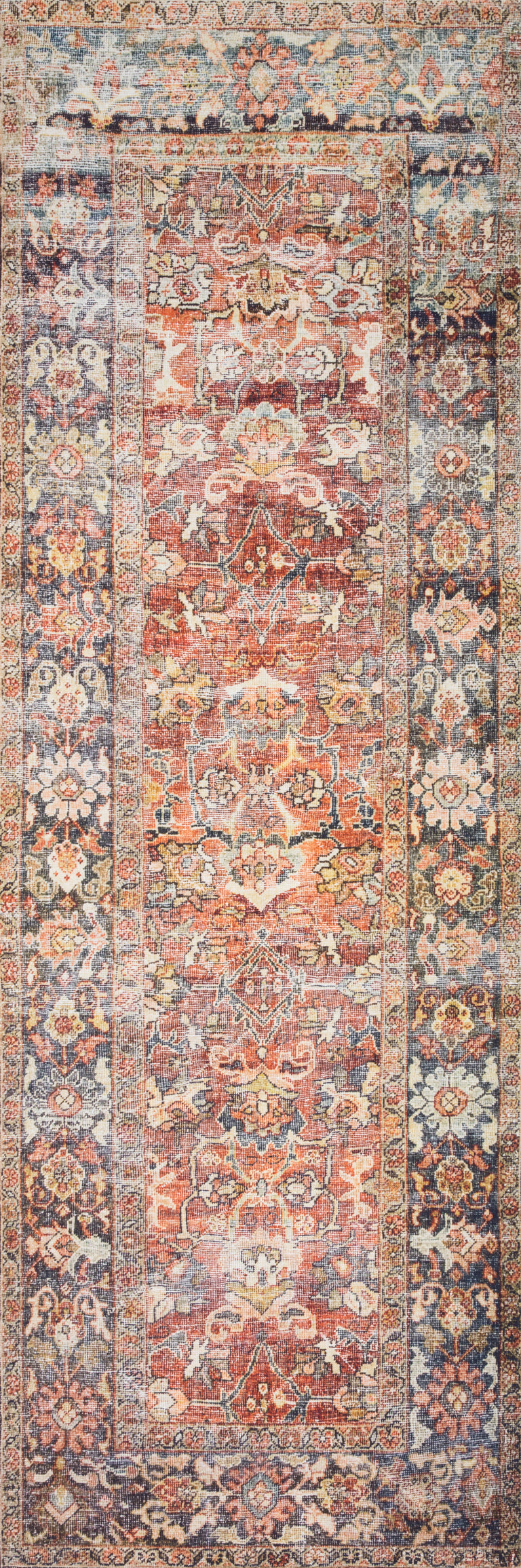Loloi II Layla Collection Rug in Spice, Marine - 9'0" x 12'0"