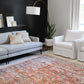 Loloi II Layla Collection Rug in Spice, Marine - 2'3" x 3'9"