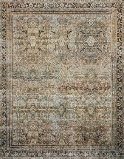Loloi II Layla Collection Rug in Olive, Charcoal - 3'6" x 5'6"