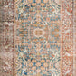 Loloi II Layla Collection Rug in Ocean, Rust - 5' x 7'6"