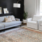 Loloi II Layla Collection Rug in Ocean, Rust - 2'6" x 12'0"