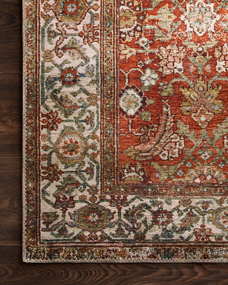 Loloi II Layla Collection Rug in Ocean, Multi - 2'6" x 9'6"