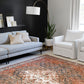 Loloi II Layla Collection Rug in Ocean, Multi - 3'6" x 5'6"