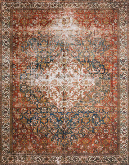 Loloi II Layla Collection Rug in Ocean, Multi - 3'6" x 5'6"