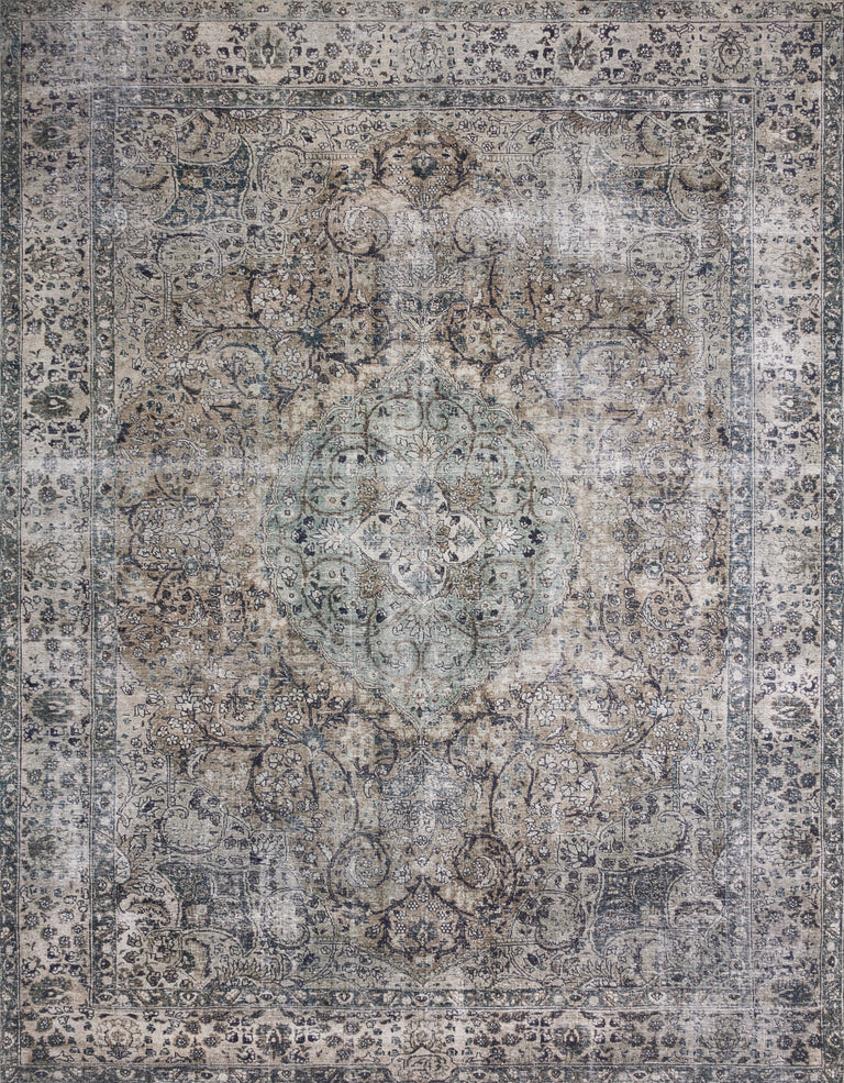 Loloi II Layla Collection Rug in Taupe, Stone - 5' x 7'6"