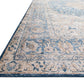 Loloi II Layla Collection Rug in Blue, Tangerine - 7'6" x 9'6"