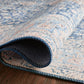 Loloi II Layla Collection Rug in Blue, Tangerine - 7'6" x 9'6"