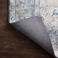 Loloi II Layla Collection Rug in Blue, Tangerine - 2.5' x 7'6"