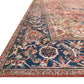 Loloi II Layla Collection Rug in Red, Navy - 5' x 7'6"