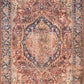 Loloi II Layla Collection Rug in Red, Navy - 5' x 7'6"