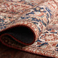 Loloi II Layla Collection Rug in Red, Navy - 5' x 7'6"