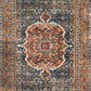 Loloi II Layla Collection Rug in Cobalt Blue, Spice - 2'6" x 9'6"