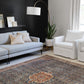 Loloi II Layla Collection Rug in Cobalt Blue, Spice - 2'6" x 9'6"