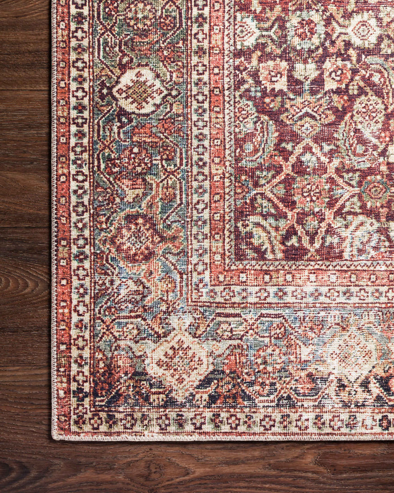 Loloi II Layla Collection Rug in Cinnamon, Sage - 2'3" x 3'9"