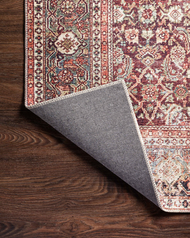 Loloi II Layla Collection Rug in Cinnamon, Sage - 2'3" x 3'9"