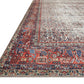 Loloi II Layla Collection Rug in Ivory, Brick - 2.5' x 7'6"