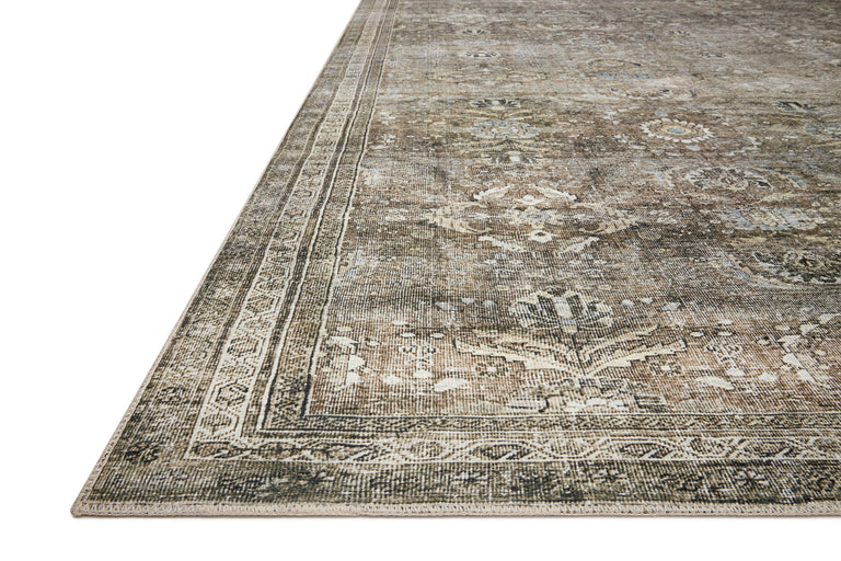 Loloi II Layla Collection Rug in Antique, Moss - 3'6" x 5'6"