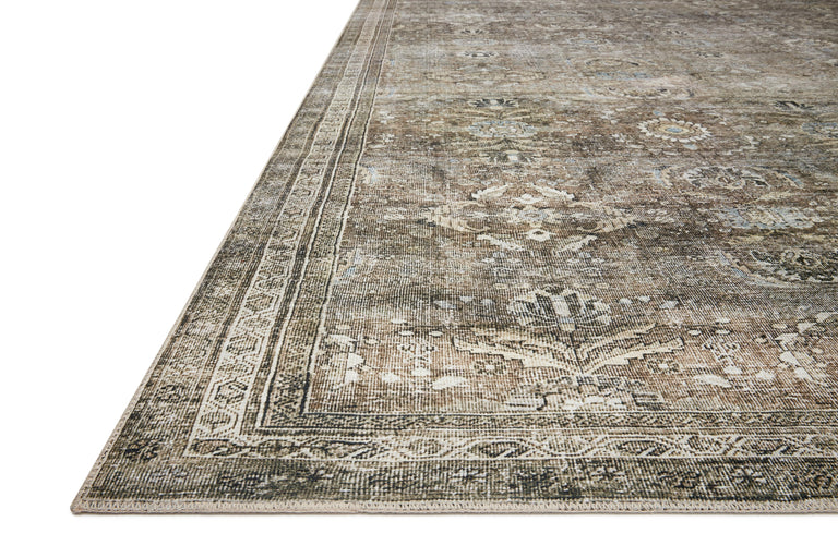 Loloi II Layla Collection Rug in Antique, Moss 2.5' x 7'6" Premium Home Source