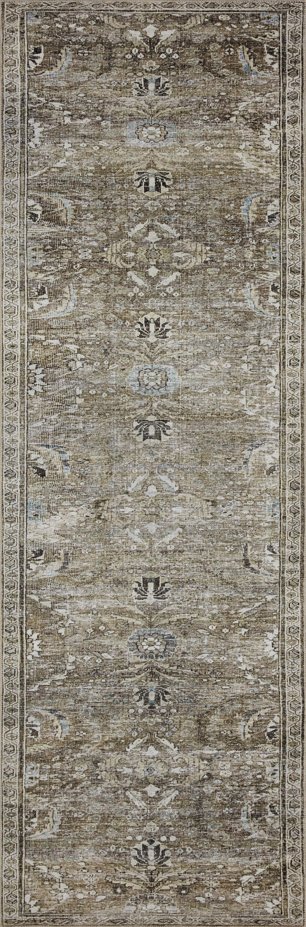 Loloi II Layla Collection Rug in Antique, Moss 2'6" x 9'6" Premium Home Source