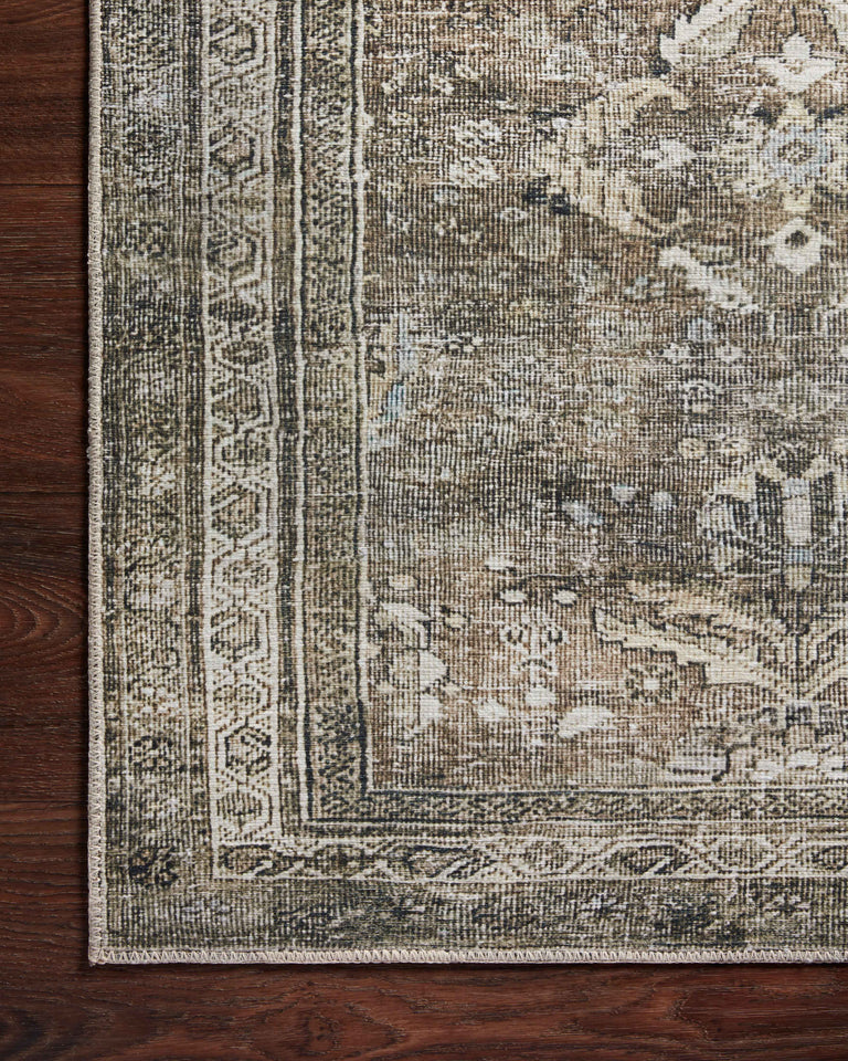 Loloi II Layla Collection Rug in Antique, Moss - 5' x 7'6"