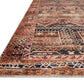 Loloi II Layla Collection Rug in Mocha, Blush - 5' x 7'6"