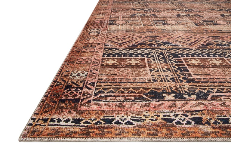 Loloi II Layla Collection Rug in Mocha, Blush - 5' x 7'6"